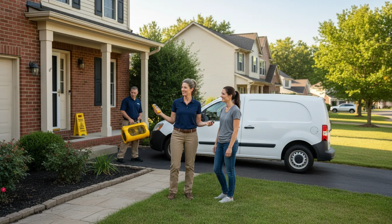 Water restoration image for Dehumidification And Cleanup Services in Richmond, MO